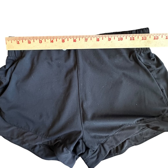 Lululemon‎ Shorts Size 4 Black Running Shorts Elastic Waist Athletic Gym Workout - Picture 5 of 7